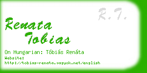 renata tobias business card